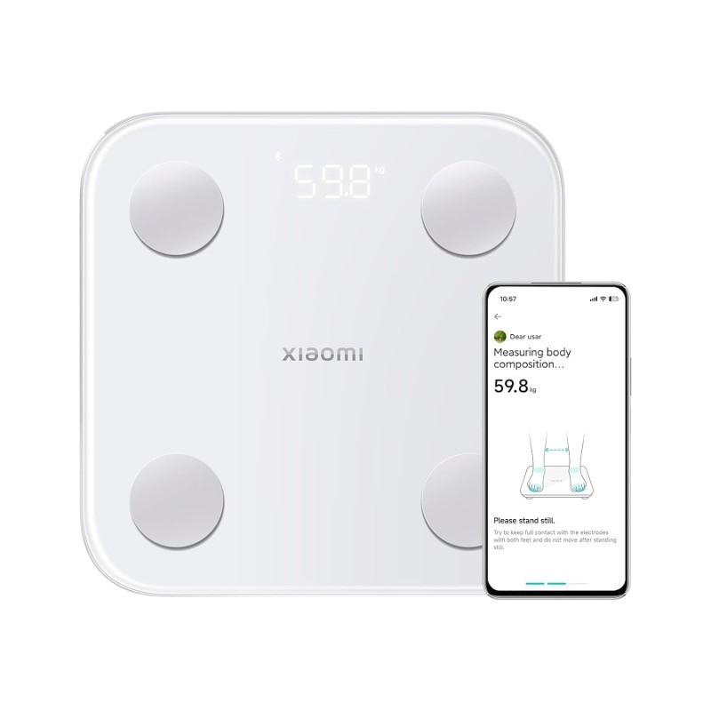 Xiaomi Mi Body Composition Scale S400 Personal Scales with Dual Frequency Measurement, 25 Health Indicators, Up to 150 kg and 100 g Accuracy