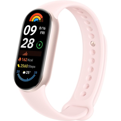 XIAOMI Smart Band 9 Fitness Tracker, AMOLED Display with 1200 Nits, Sp02 Tracking, Sleep and Heart Rate Monitor, Notifications, 5ATM Waterproof, Mi Fit App, Mystic Rose