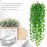 DabbOo Pack of 2 Artificial Plants Artificial Hanging Plants 80 cm Hanging Hanging Plants Plastic Plants Fake Green Begonia Long Hanging Plants for Wedding, Garden, Hanging Baskets, Wall Decoration