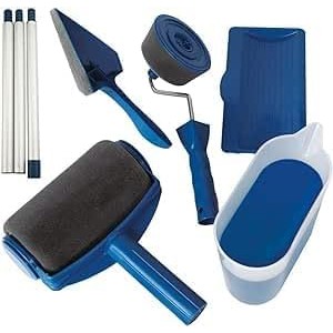 SQUADO Paint Roller with Rechargeable Anti-Drip Reservoir, Extendable Handle, Complete Painting Kit
