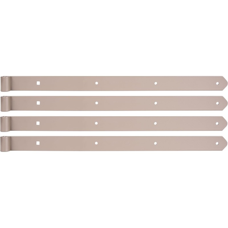 Alberts 821319 Duravis® Shutter Hinge Straight Rounded End Pearl Beige Duplex Coated RAL 1035 Roller Diameter 13 mm Size 600 x 40 mm Set of 4