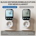 Wattmeter Socket, Digital Electricity Meter, Maxcio with 7 Modes, Energy Saving Socket with Backlit LCD Display, Power Monitoring for Large Appliances