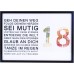 EngGlück 18th Birthday Boy Girl Gift, Picture Frame, Money Gift, 18th Birthday Card, Gift Ideas, Birthday Gift, 18 Years, Size DIN A4 (18th Birthday)