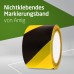 Amig - 4-er Set Absperrband | Hergestellt aus Niederdruck-Polyethylen LDPE | Maße: 200 m Länge x 70 mm Breite | Signalband zur Abgrenzung von Sicherheitsbereichen | Farbe: Gelb und Schwarz
