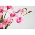 Artificial Flower Orchid Dendrobium 38 cm with Leaves in Planter Artificial Flower Artificial Orchid Artificial Phalaenopsis Like Real Orchid Branches Artificial Plant Plant Wedding Decoration Silk