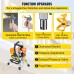VEVOR Airless Sprayer with High Pressure Hose, 2200W Wall Paint Gun, 3000 PSI, 2L/min, Brushless Motor Included, for Indoor and Outdoor Painting, Fence Accessories