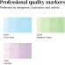 Winsor & Newton 0290187 ProMarker Set - Pastel Shades 1, 3 Layout Markers in a Set, with 2 Tips, Fine and Wide for Drawings, Design and Layouts