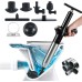 Wenbones Drain Cleaner Pump with Air Compression and Air Pressure Display, Compressed Air Pipe Cleaner with 4 Suction Cups, Toilet Plunger for Cleaning Pipes, Sinks, Bathrooms, Kitchens (Black)