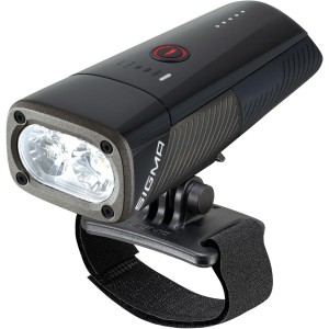 SIGMA Buster 1600HL Helmet Light with 1600 Lumens Rechargeable Helmet Light with 6 Light Modes Excellent Light Image Thanks to Innovative Double Lens with Osram LED Colour: Black