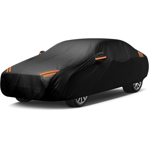 Car Cover Waterproof Full Garage Tarpaulin Car Garage Dustproof Waterproof Car Cover Car Cover Winter & Summer for Cars and Small SUVs (450 to 508 cm) 3XL