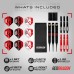 RED DRAGON Wolf Pack Series Brass Darts - 18 g 20 g 22 g Дартс с крилца и дротици (стебла) Комплект с крилца и дротици (стебла) Налични със стоманени и меки върхове