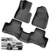 LANGBEAN Floor Mats for Volvo XC60 2025 2024 2023 2022 2021 2020 2019 2018, Floor Mats Original XC60 ICEV Made of TPE with High Edge, Non-Slip and Waterproof Accessories, Black (Pack of 3)
