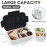 Bugucat Children's Lunch Box with Compartments, 1300 ml, Lunch Box Children Leak-Proof with 5 Compartments, Bento Box Lunch Box with Compartments for Adults, Lunch Box, Breakfast Box for Girls and