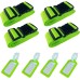 Gentpovth Pack of 4 Adjustable Luggage Straps with 4 Luggage Tags, Luggage Strap for Fixed Luggage for Air Travel, Personalised Luggage Strap for Quick Identification Luggage Travel Bag, Green