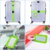Gentpovth Pack of 4 Adjustable Luggage Straps with 4 Luggage Tags, Luggage Strap for Fixed Luggage for Air Travel, Personalised Luggage Strap for Quick Identification Luggage Travel Bag, Green