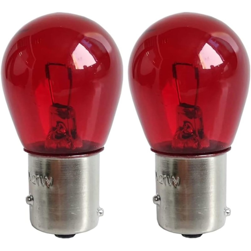 cyclingcolors 2 x bulbs 12 V 21 W BAW15S PR21W red 12088 7508 bulb car