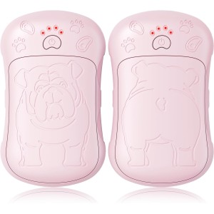 Electric Hand Warmer, Set of 2, 6000 mAh Battery, Electric Hand Warmer, Reusable, Rechargeable Pocket Warmer, Ideal for Outdoor Sports, Hunting, Golf, Camping, Warm Gift for Women, Men, Children