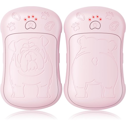 Electric Hand Warmer, Set of 2, 6000 mAh Battery, Electric Hand Warmer, Reusable, Rechargeable Pocket Warmer, Ideal for Outdoor Sports, Hunting, Golf, Camping, Warm Gift for Women, Men, Children