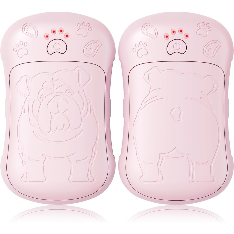 Electric Hand Warmer, Set of 2, 6000 mAh Battery, Electric Hand Warmer, Reusable, Rechargeable Pocket Warmer, Ideal for Outdoor Sports, Hunting, Golf, Camping, Warm Gift for Women, Men, Children