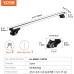VEVOR Universal Roof Rack Car Aluminium Cross Bars 90 kg Load Capacity for Raised Side Rail with Gap Suitable Inner Distance of Roof Beam 19-101 cm Tube Diameter 28-68 mm