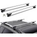 VEVOR Universal Roof Rack Car Aluminium Cross Bars 90 kg Load Capacity for Raised Side Rail with Gap Suitable Inner Distance of Roof Beam 19-101 cm Tube Diameter 28-68 mm