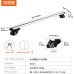 VEVOR Universal Roof Rack Car Aluminium Cross Bars 90 kg Load Capacity for Raised Side Rail with Gap Suitable Inner Distance of Roof Beam 19-113 cm Tube Diameter 28-68 mm
