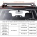 VEVOR Universal Roof Rack Car Aluminium Cross Bars 90 kg Load Capacity, Suitable for Raised Side Rail with Gap, Fits Inner Distance of Roof Beam 104-110 cm