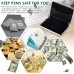 Money Case, Money Gift Suitcase as Packaging for Vouchers, Mini Briefcase Made of Aluminium with Snap Closure as Wedding Gift and Greeting Card, Ideal as a Gift (Silver)