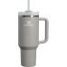 Stanley Quencher H2.0 Flowstate Drinking Bottle with Straw, 1.2 L, Thermal Mug, Cools for 11 Hours, 48 Hours, Ice-Cooled, Dishwasher Safe, Thermos Flask, BPA-Free, Stainless Steel Drinking Cup, Ash