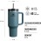 Stanley Quencher H2.0 Flowstate Drinking Bottle with Straw, 1.2 L, Thermal Mug, Cools for 11 Hours, 48 Hours, Ice Cooled, Dishwasher Safe, Thermos Flask, BPA-Free, Drinking Cup, Blue Spruce