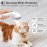 Euqvunn Cat Brush with Steam with Release Button, Ultra Quiet Design/Comfort Handle, Pet Steam Brush, Cat Steamy Brush, Dog Brush, Rechargeable Cats with Spray for Cats, Dogs, Rabbits