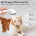 Euqvunn Cat Brush with Steam with Release Button, Ultra Quiet Design/Comfort Handle, Pet Steam Brush, Cat Steamy Brush, Dog Brush, Rechargeable Cats with Spray for Cats, Dogs, Rabbits