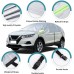 Universal Half Car Cover, Half Car Cover, All-Weather Protection with Hooks and Straps, Waterproof, Dustproof, Sun Protection, Weatherproof for SUVs Size M and Estate