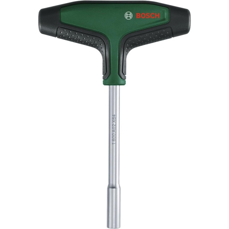 Bosch Bit-Schraubendreher mit T-Griff (hohes Drehmoment bis 46Nm für kraftvolles Schrauben; Schaftlänge 100 mm; magnetischer Bithalter; ergonomischer T-förmiger Handgriff mit Softgrip)