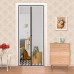 Panngu Fly Screen Balcony Door Magnetic 60 x 190 cm, 2024 Reinforced Fly Curtain, Patio Door, Magnets Door, No Drilling, Fly Net, Balcony Insect Protection Door, Magnetic Mosquito Net Curtain, Brown