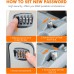 GRIFEMA GA1003-2 Key Safe Lock Box Key Cabinets with Hooks Home Office Grey