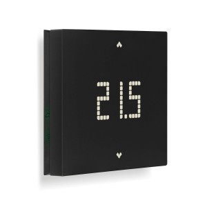 Vimar 02913.G Wall Mounted LTE Thermostat for Local and Remote Control of Heating and Air Conditioning - Black