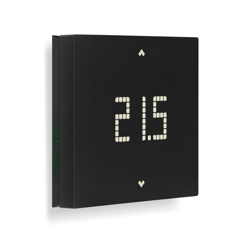 Vimar 02913.G Wall Mounted LTE Thermostat for Local and Remote Control of Heating and Air Conditioning - Black