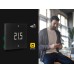 Vimar 02913.G Wall Mounted LTE Thermostat for Local and Remote Control of Heating and Air Conditioning - Black