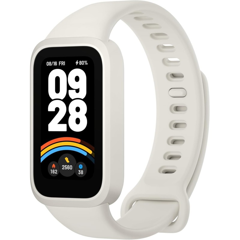 XIAOMI Smart Band 9 Active White - 1,47-инчов TFT дисплей, батерия с 18-дневна автономност, 50 спортни режима, SPO₂ сензор, водоустойчив до 5ATM