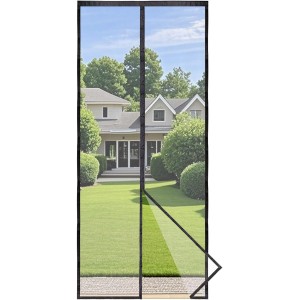 Apalus Prime Fly Screen Door, Magnetic Insect Protection Balcony Door, 95 x 220 cm, Translucent, Tear-Resistant, Weatherproof, Durable, Stronger Magnets Than the Classic, 3.8 cm Velcro Strap Top,