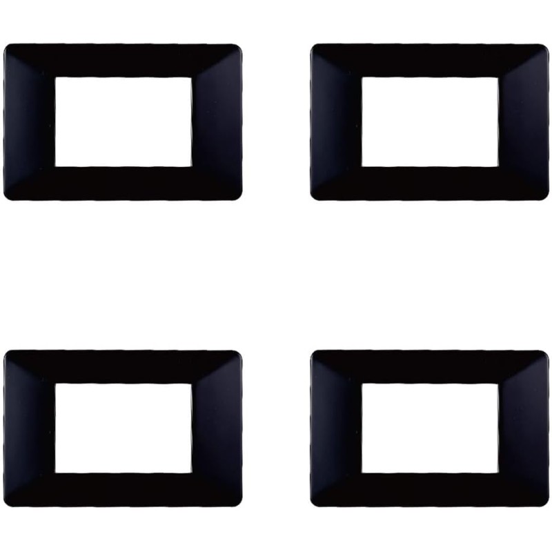 Compatible ViMAR Plana, plastic plates set, 4 pieces, 3 places for replacing existing plates - fits perfectly on the original holder