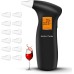 RUTIDA Alcohol Tester, Police Accurate Alcohol Meter with 12 Mouthpieces, Professional Alcohol Tester with Blu-Ray LCD Screen and Semiconductor Sensor Technology