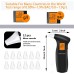 RUTIDA Alcohol Tester, Police Accurate Alcohol Meter with 12 Mouthpieces, Professional Alcohol Tester with Blu-Ray LCD Screen and Semiconductor Sensor Technology