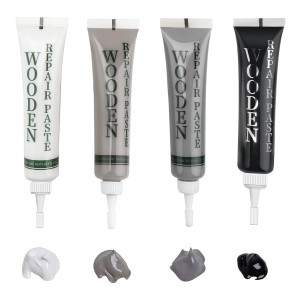 Wood Furniture Repair Kit Black Dark Grey White Touch Up Filler Oak Laminate Floor Repair Kit for Scratches, Cracks, Holes, Stains, Easy to Use