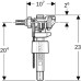 Geberit 240.700.00.5 Filling Valve Type 383 for Surface-Mounted Cistern