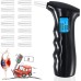 RUTIDA Alcohol Tester, Police Accurate Alcohol Meter with 14 Mouthpieces, Professional Alcohol Tester with Digital Blue LCD Display and Semiconductor Sensor Technology