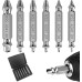 Lixiluxia 6 Piece Screw Extractor Set, Professional Screw Extractor Set, Silver Screw Remover, Screw Remover, Screw Remover, Screw Extractor for Damaged Screws
