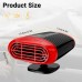 Qidoe 200 W Car Heater 12 V: Portable Battery Car Heater Fan 12 Volt Auxiliary Heater Defogger Timer Window Heater Fan Car Heater with Cigarette Lighter for Camping Truck Motorhome Cars