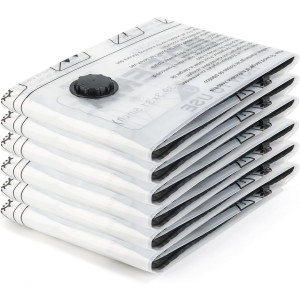 GRIFEMA Pack of 6 Vacuum Bags 70 x 50 cm - Space Saving for Bedding, Duvets, Blankets and Travel, Reusable Vacuum Bags for Clothes, GH83-5